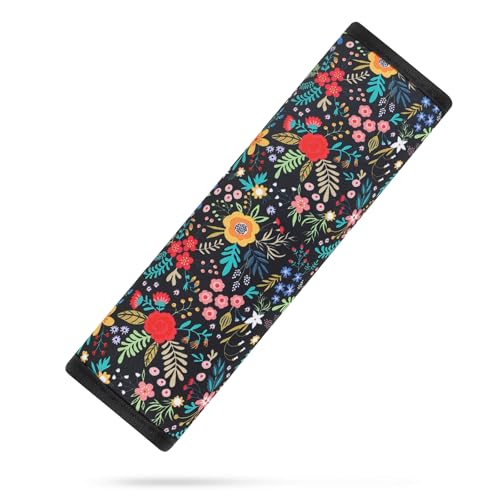 YR Seat Belt Cover for Kids, Soft Comfort Seat Belt Cushion for Children, Cute Cartoon Pattern Car Seat Belt Pads Cover for Girls and Boys, 1 Pack (Garden Picnic) - color: Garden Picnic