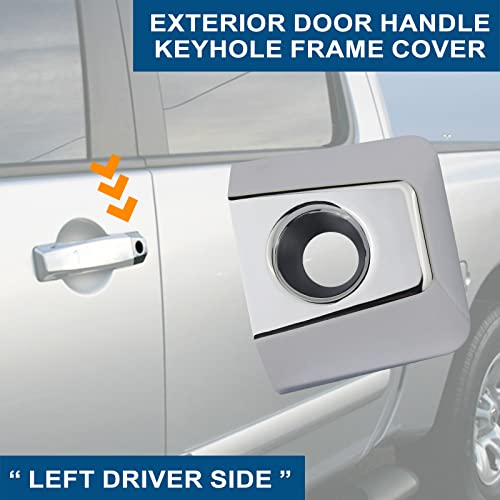APPERFiT Door Handle Key Hole Bezel Cover Compatible with Nissan Armada Titan, Infiniti QX56 Replaces 80647-ZC00A 80647-9FU0B