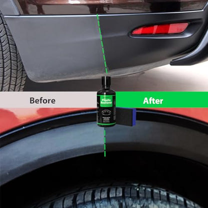 NADAMOO Plastic Restorer 50ml, Highly Concentrated Ceramic Coating for Cars, Back to Black Automotive Exterior and Interior Trim Scratch Remover Kit, Restore Faded Plastic, Vinyl & Rubber - size: 50ml