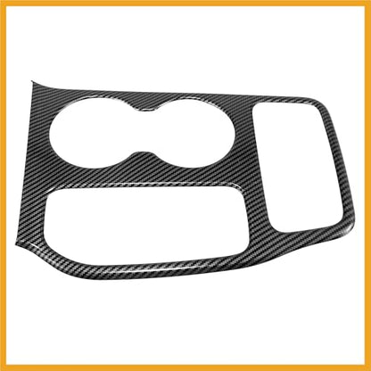 Carbon Fiber Pattern Car Interior Center Console Gear Shift Frame Panel Cover Trim Set for Jeep Grand Cherokee 2016-2021 Replacement