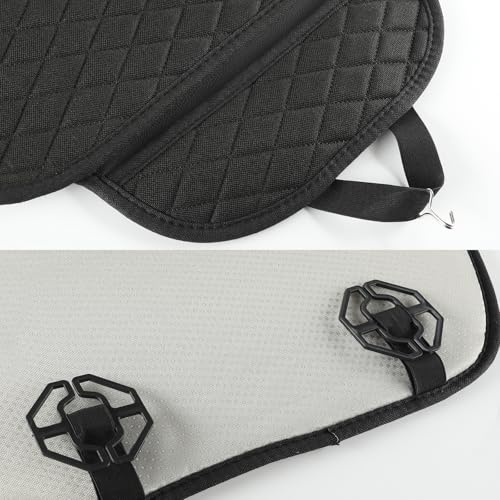 West Llama Linen Car Seat Covers,Bottom Seat Covers for Cars Include 1 Piece Front Driver Seat Pad Mat Universal Fits 90% Vehicles,SUVs,Cars,Sedans(1Piece-Black) - color: A-Black, size: 1 Front Bottom Seat Covers