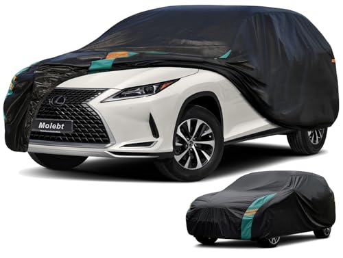 SUV Car Cover Custom Fit for Lexus RX 330 350 450 500(2016-2025), Waterproof All Weather for Automobiles, Outdoor Full Cover with Windproof Clip Straps. - size: 6 Custom Fit Lexus RX