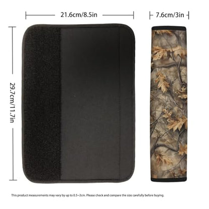 Camouflage Hunting Automotive Seat Belt Cover Thickened Seatbelt Shoulder Pad Cushions 2 PCS Anti-Slip Shoulder Strap Protect Universal Fit for Auto Truck Van SUV - color: Camouflage Hunting