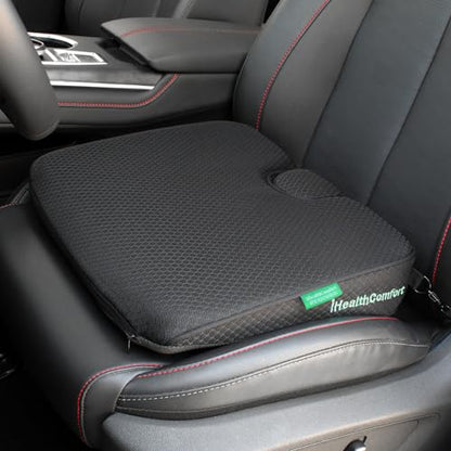 ( 16x13.7 inches Wedge Seat Cushion for Car and Truck,Portable Memory Foam Seat Cushion for Tailbone Stress Back Pain Relief - size: 16x13.7