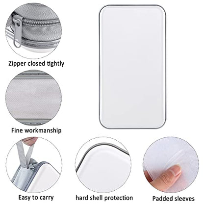 Siveit CD Case, DVD Case Holder 96 Capacity Hard Plastic CD DVD Disc Cases Storage Binder Wallet for Car Home Office Travel (White) - color: White