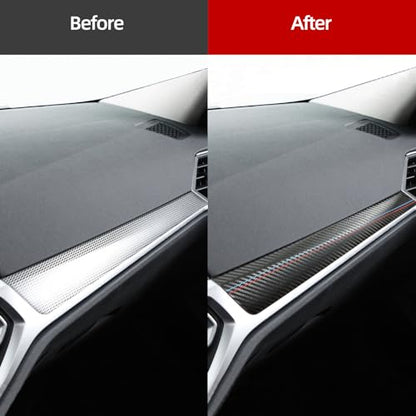 Betterhumz Car Central Instrument Dashboard Cover Trim Compatible with BMW G20 G28 G42 G23 3 4 Series 318i 320i 330i M340i 2020-2023 Car Interior Accessories PVC Leather A - size: Leather A