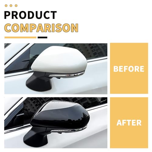 MAXDOM Side Mirror Caps Compatible with Toyota Camry (Gloss Black-Orginal Style, 2018-2025) - color: Gloss Black-Orginal Style