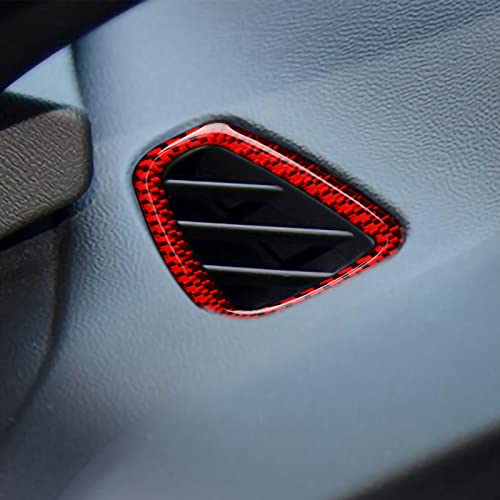 Car Sticker Carbon Fiber Decal Interior Trim Cover for Chevrolet Camaro ZL1 2016 2017 2018 2019 2020 2021 2022 2023 Accessories （Air Conditioner Outlet） - color: Air Conditioner Outlet