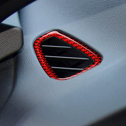 Car Sticker Carbon Fiber Decal Interior Trim Cover for Chevrolet Camaro ZL1 2016 2017 2018 2019 2020 2021 2022 2023 Accessories （Air Conditioner Outlet） - color: Air Conditioner Outlet