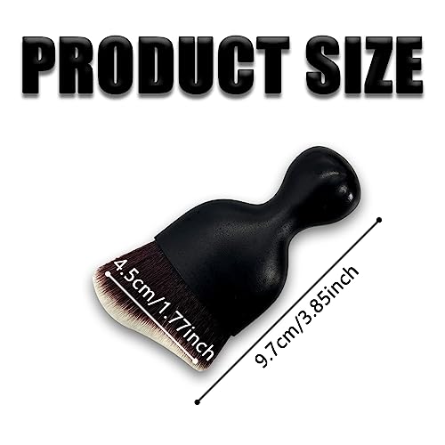 Car Interior Detailing Brush, Ultra Soft Non-Scratch Dust Brush, Car Interior Cleaning Tool for Cleaning Panels, Air Vent, Leather (Brown & White) - color: Brown & White