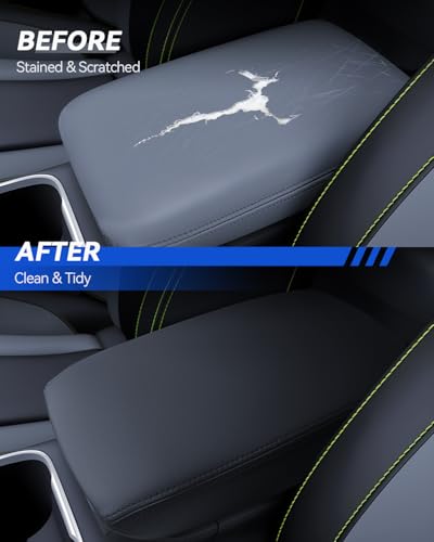 Armrest Cover for Volvo XC60 2018-2024 2025 Accessories Center Console Middle Lid Pad Protector for Car Elbow Rest - size: for 2018-2025 Volov XC60