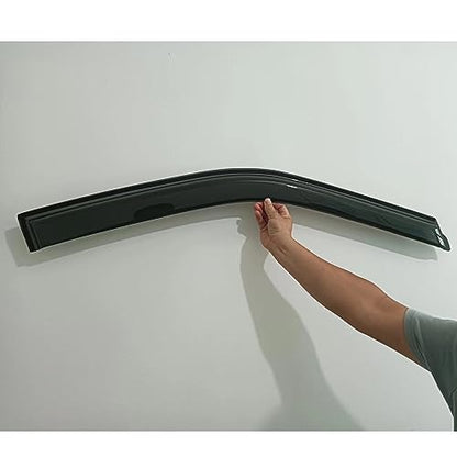 Window Visors Rain Guards Side Wind Deflectors for 2015-2025 Ford F150 Extended Cab/Super Cab 2017-2025 F250/350 SuperDuty Super Cab, Window Vent Sun Shade Smoke 94974 4-Pieces Set - size: 2015-2024 F-150 Extended Cab/Super Cab