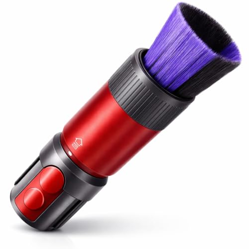 Self-Cleaning Soft Dust Brush Attachment Compatible with Dyson V7, V8, V10, V11, V15 – Scratch-Free Bristles for Delicate Surfaces – Premium Dusting Tool for Home and Car Cleaning - style: Scratch-Free Dusting