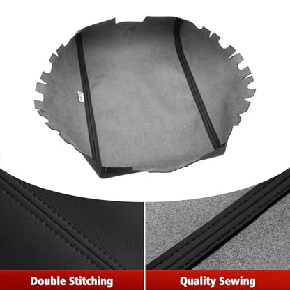 KBH Center Console Cover Replacement for Infiniti QX60 / JX35 & Nissan Pathfinder 2013-2020, Vinyl Leather, Car Armrest Upholstery, Anti-Scratch, Black - color: Black