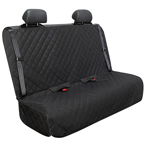 VIEWPETS Bench Car Seat Cover Protector - Waterproof, Heavy-Duty and Nonslip Pet Car Seat Cover for Dogs with Universal Size Fits for Vehicles, Trucks & SUVs(Black) - color: BLACK, size: 49" L × 56" W