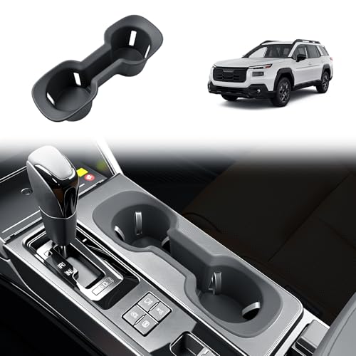 BIBIBO for New 2026 Subaru Outback Cup Holder 2026 Subaru Outback(Premium,Limited,Touring,Wilderness,Limited XT,Touring XT) Silicone Cup Holder Insert Organizer - color: Black-Cup Holder