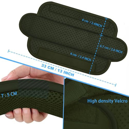 ZINZ 2-Pack Universal Shoulder Pad with Ultra Thick Cushion for Bag Luggage Bag Crossbody, Plus Long & Anti-Slip & Breathable,Army Green - color: Army Green