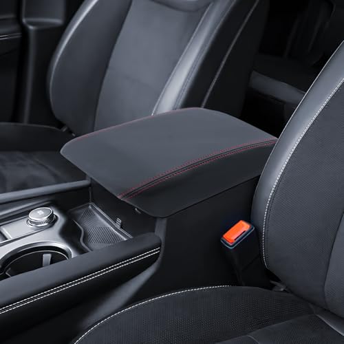 Armrest Cover for 2025 2024 2023 2022 2021 2020 Ford Explorer Accessories Center Console Middle Lid Pad Protector for Car Elbow Rest - size: for 2020-2025 Ford Explorer