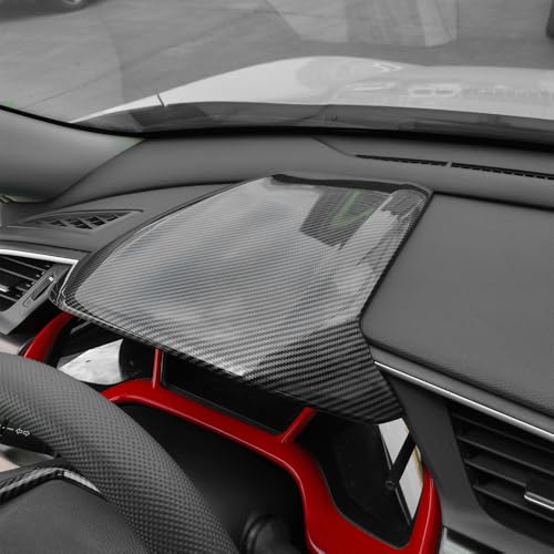 YINGTUU for Honda Civic Accessories 10th Gen 2016 2017 2018 2019 2020 2021 Car Dashboard Instrument Protective Cover Decals Carbon Fiber Pattern - color: Dashboard Protector Cover