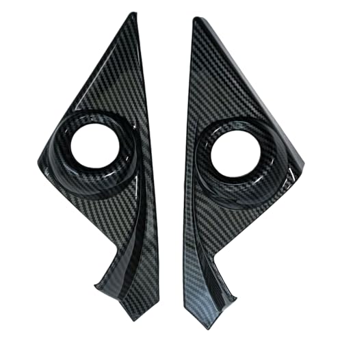 Car A Pillar Speaker Cover Compatible with Honda Civic Accessories 10th Gen 2016 2017 2018 2019 2020 2021ABS Carbon Fiber Style Interior (2 PCS) - color: A Pillar Speaker Cover