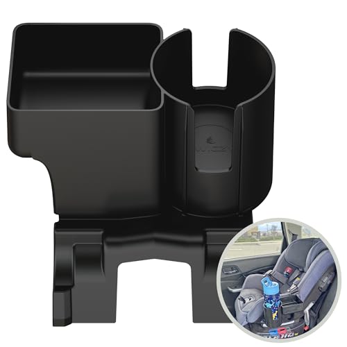 Swigzy Cup Holder and Snack Tray for Nuna RAVA Car Seats (Does not fit Exec, PIPA, or REVV) - Holds Most Kids Water Bottles - Made from Food Safe ABS - Dishwasher Safe
