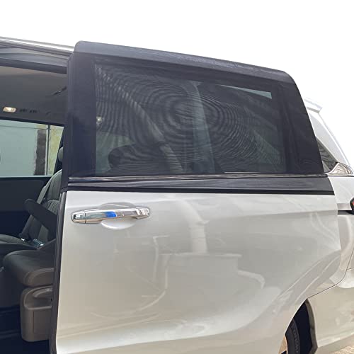 2 Packs Mesh Car Window Screen for MPV Sliding Door,Single Layer Sunshade for Large Square Car Truck Windows - size: Single Layer XL