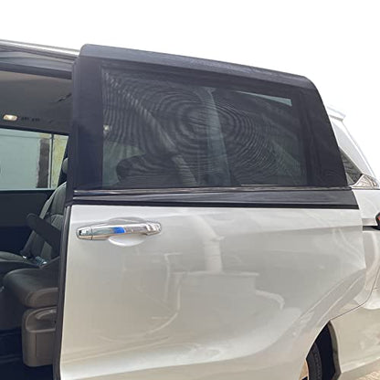2 Packs Mesh Car Window Screen for MPV Sliding Door,Single Layer Sunshade for Large Square Car Truck Windows - size: Single Layer XL