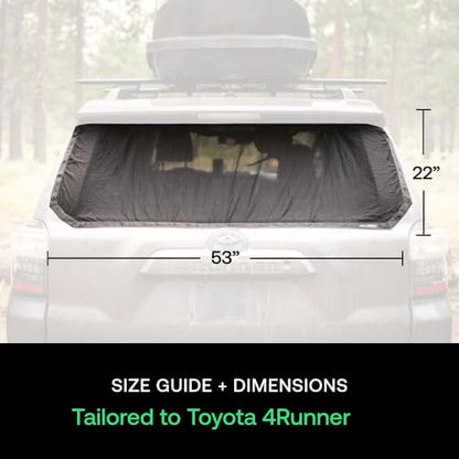 Luno Trunk Window Shade for Toyota 4Runner – Magnetic Rear Hatch Screen for Camping, Bug Protection – Breathable Mesh, Durable Nylon – Car Camping Essential w/Storage Pouch – 4Runner Accessory