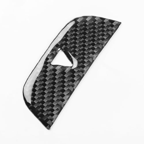 Black Carbon Fiber Compatible with Chevrolet Malibu 2016-2025 2017 2018 2019 2020 2021 2022 2023 2024 Accessories Car Hazard Warning Flasher Light Switch Cover Interior Trim Decal - color: Dash Warning Light Button