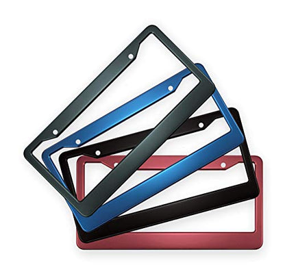 Special Edition Anodized Aluminum CAR License Plate Frame - Grey - color: Grey
