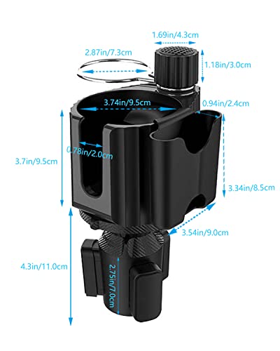 Car Cup Holder Expander Adapter for Large Water Cups,2 Drink Bottles,Cup Coffee Bottles,NATGIC 4-in-1 Cup Holders Expander for Trucks,Sedan, Vehicle Adjustable Cup Holder Expander for Mugs - size: Standard