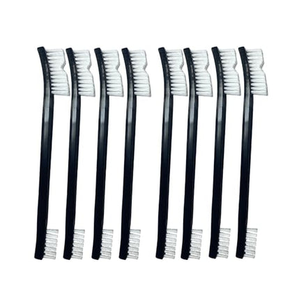 8-Pack Heavy-Duty Scrub Brush: Wire & Nylon Brushes for Grills, Guns & Sneakers – Heat-Resistant + Ergonomic Non-Slip Handle for Contains Gun Cleaning Supplies, Masonry Brush & Compact Travel Brushs - size: 8 pcs