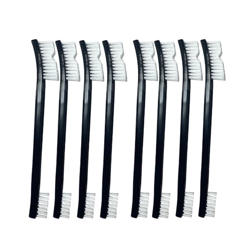8-Pack Heavy-Duty Scrub Brush: Wire & Nylon Brushes for Grills, Guns & Sneakers – Heat-Resistant + Ergonomic Non-Slip Handle for Contains Gun Cleaning Supplies, Masonry Brush & Compact Travel Brushs - size: 8 pcs