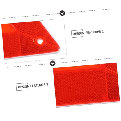 6pcs Vehicle Triangle Reflectors Slow Moving Vehicle Triangle Roadside Reflective Warning Signs Car Kit
