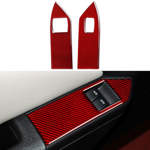 Carbon Fiber Decal Car Interior Window Lift Switch Sticker for Ford Mustang GT Shelby 2005 2006 2007 2008 2009 S197 Accessories - color: Window Lift Switch B