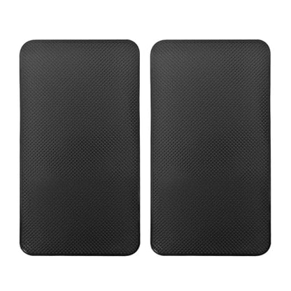 2pack Sticky Anti-Slip mat, Non-Slip Rubber mat, Universal Non-Slip car Dashboard Sticky mat for Mobile Phones Sunglasses Keys fits with Cargo Liners(Black/Grid Pattern27*15cm) - color: HF202
