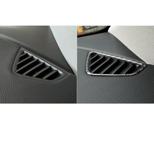 NVCNX Carbon Fiber Accessories for Mercedes Benz GLE GLS 350 450 450e 580 53 63 S AMG 2020-2026 2021 2022 2023 2024 2025 Dash Defogger Air Vent Frame Cover Interior Trim Overlay Sticker Decal 2PCs - color: Dash Defogger Air Vent Trim