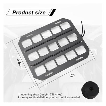 Vehicle Rigid MOLLE Panel, Headrest Organizer EDC Pouch Tool Holster, Tactical Gear Seat Back Rack Truck Equipment Mount Plate, Auto Interior Modular Storage Shelf Accessory (Headrest Panel) - size: Headrest Panel