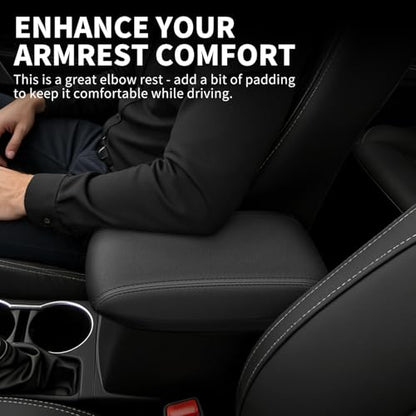 Center Console Armrest Cover Compatible with Toyota Corolla 2014-2019 Accessories, Premium Leather Arm Rest Cover Pad, Car Middle Console Cover (Black) - size: 2014-2019 Toyota Corolla