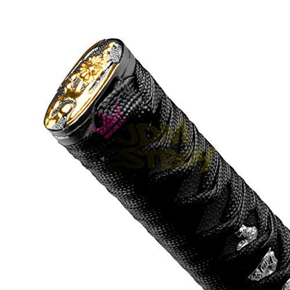 JDMBESTBOY Samurai Sword Black Shift Knob Shifter Alloy Katana with Adapters Universal 20cm - color: Black, size: 20cm