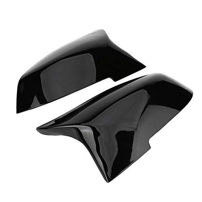 Black Rearview Mirror Cover Cap Compatible with BMW 228i 435i 116i 118i 120i 125i 130i 218i 220i 320i 328i 330i 335i 420i 428i 435i F21 F30 F31 F32 F33 F36 - color: Gloss Black