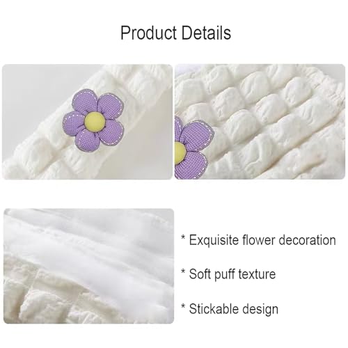 Car Seat Belt Cover Pad, 2 Pack Flower Car Accessorie Seatbelt Covers Cushion Neck Shoulder Strap Protector Universal Seat Belt Cover for Adults and Kids (Purple and Yellow) - color: Purple and Yellow