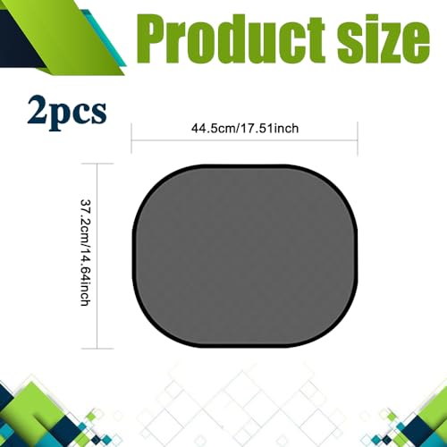 2PCS Car Window Shad, Universal Car Sunshade Side Window Cover, 17"14" Sun Glare and UV Rays Protection for Your Child, 17.2"x14"/2PCS - color: 17.2"x14"/2PCS