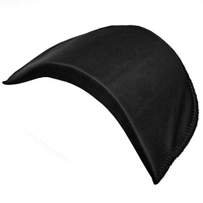 YEQIN Covered Set-in Shoulder Pads (2 Pair of Black) - color: Black