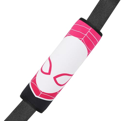 Amintiri Seat Strap Shoulder Pads for Kids, Seat Belt Cover for Children, Soft Furry Seat Belt Cushion for Travel, Cartoon Car Seat Belt Pad Cover for Boys and Girls. (Pink Gwen) - color: Pink Gwen