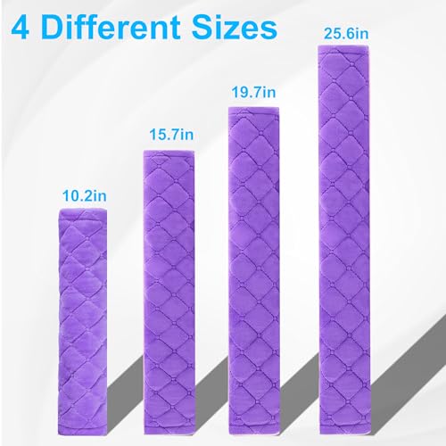Amooca Soft Automotive Seat Belt Cover Seatbelt Shoulder Pad Neck Protector Cushions Universal Fit SUV Trucks Backpack Violet Extra Long 19.7in - color: Purple, size: 19.7in-1pc