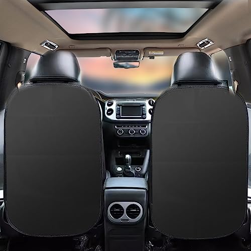 KEVWR 2 Pack Car Kick Mats Back Seat Protector, Seat Back Protector for Vehicles to Protect from Dirt, Mud and Scratches, Fits Most SUVs and Vans, Waterproof Oxford Durable Car Seat Back