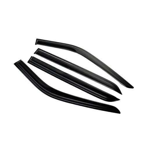 Tape-On Side Window Visor Deflectors for 2018-2023 N-issan Kicks S SV SR Smoke Tinted Rain Guards Shield Shade - size: 2018-2023 N-issan Kicks