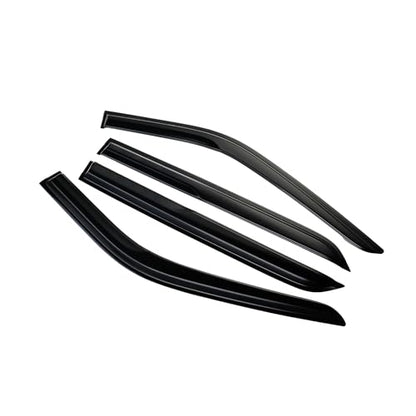 Tape-On Side Window Visor Deflectors for 2018-2023 N-issan Kicks S SV SR Smoke Tinted Rain Guards Shield Shade - size: 2018-2023 N-issan Kicks