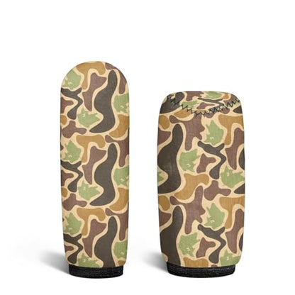 Handbrake and Gear Shift Knob Cover 2 Piece Automobile Hand Brake Cover Car Interior Accessories - color: Green Duck Camo